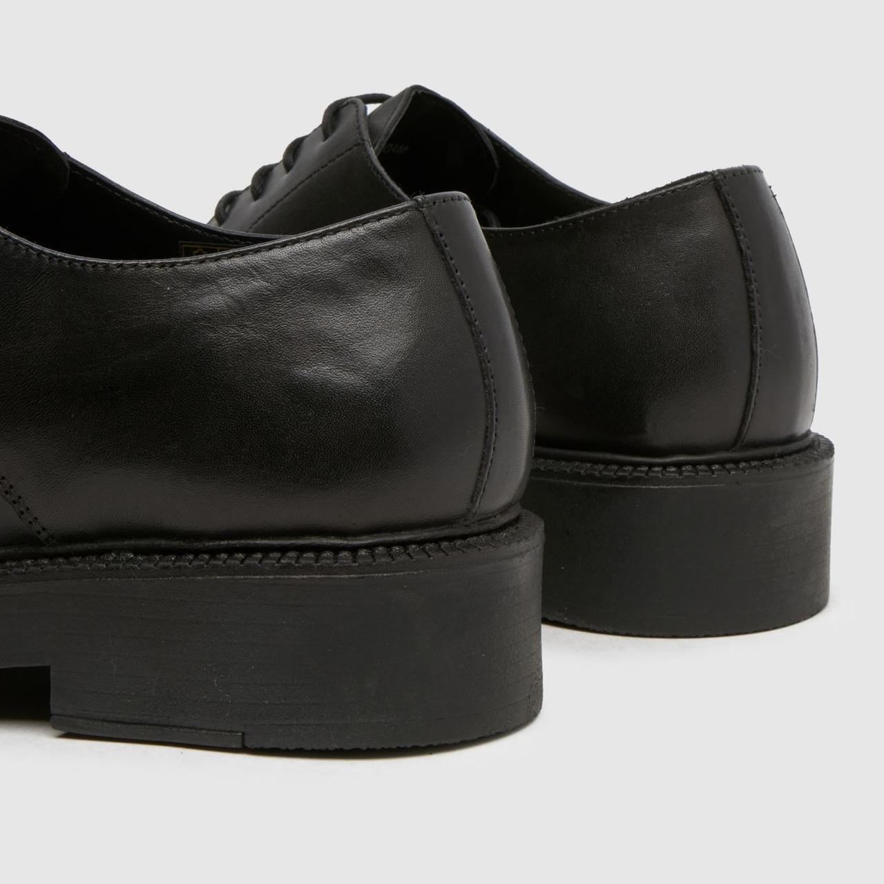 Micah Leather Lace Up in Black