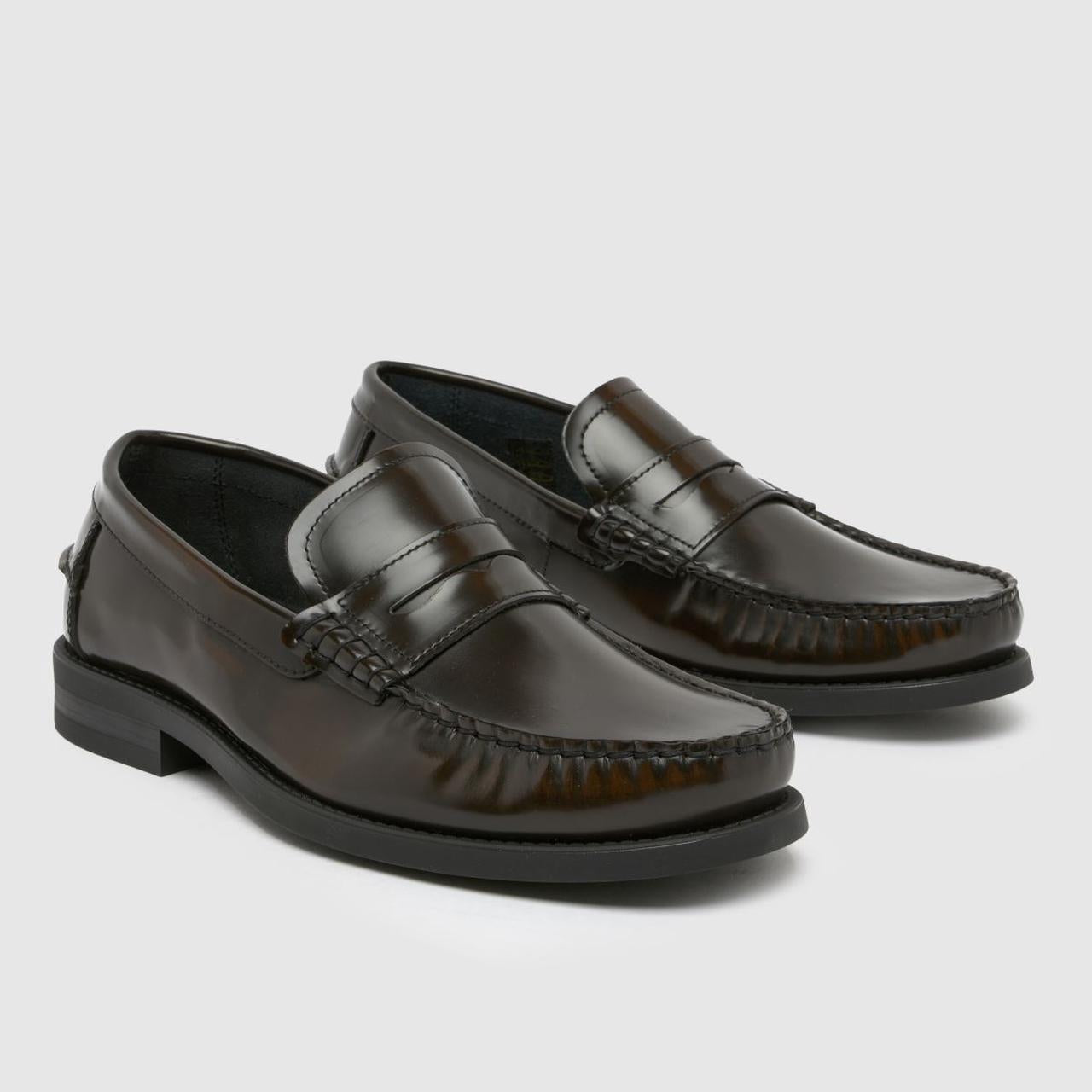 Reach Box Leather Loafer in Brown