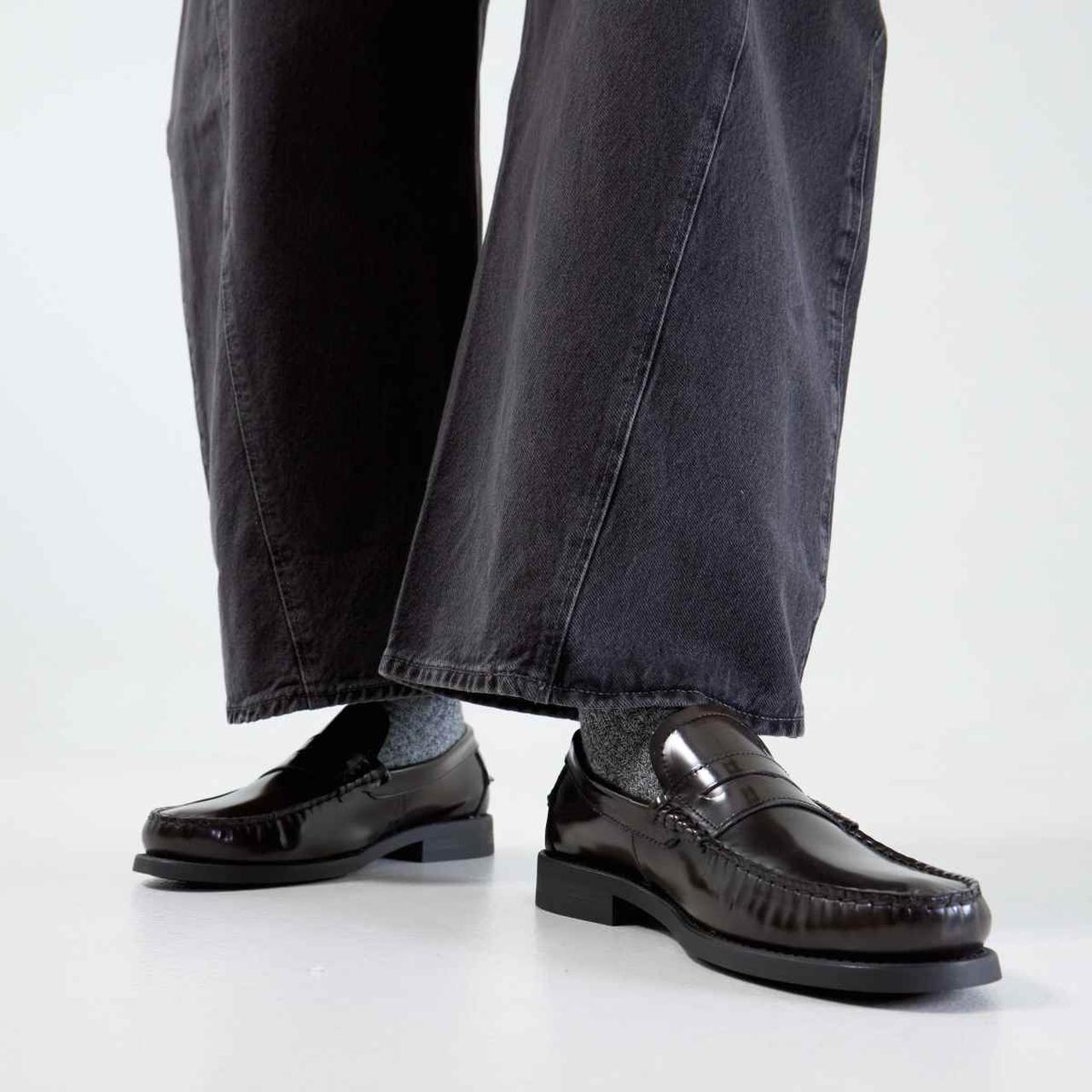 Reach Box Leather Loafer in Brown