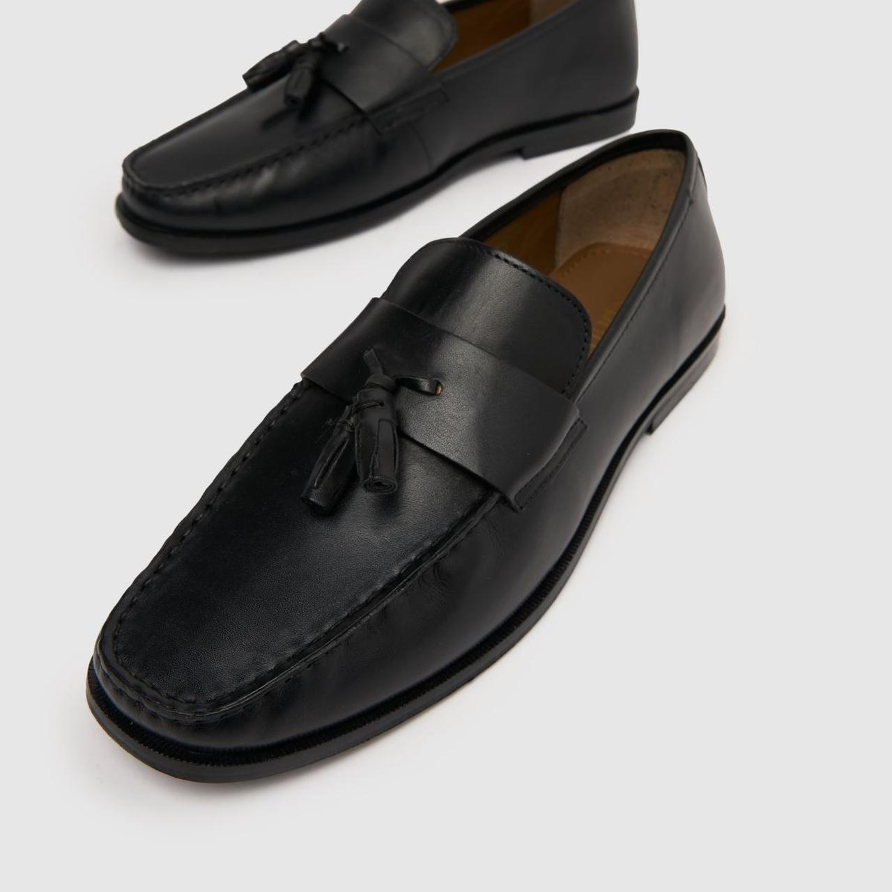 Rich Square Toe Loafer in Black