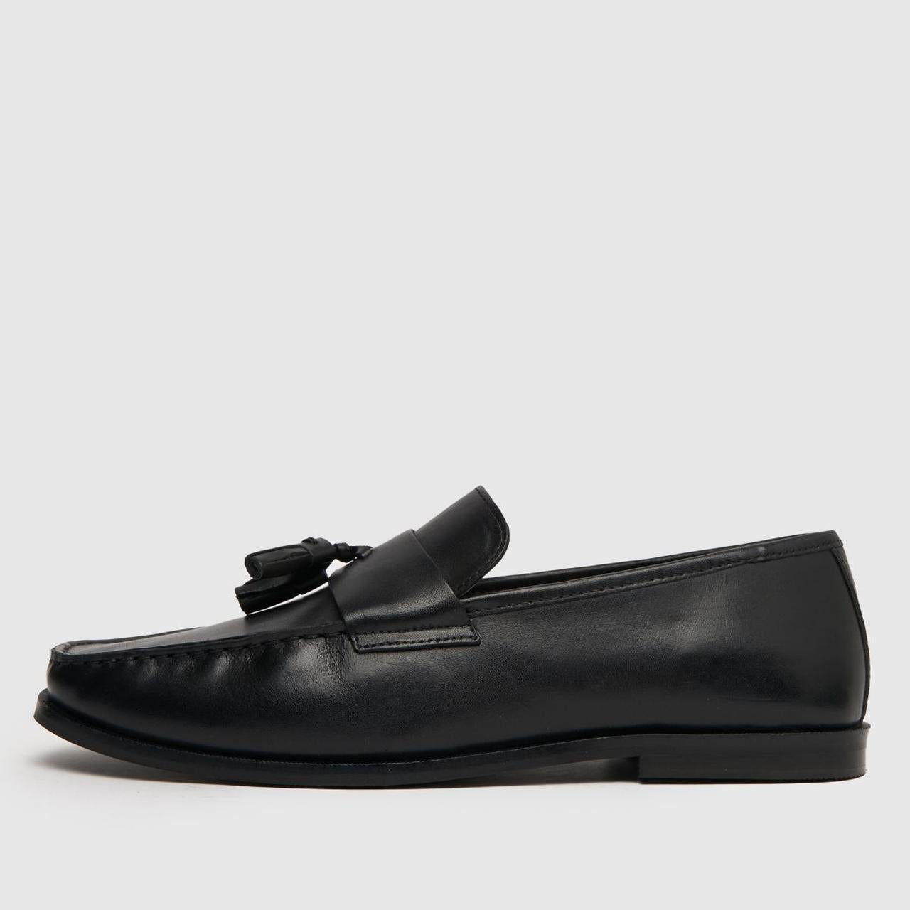 Rich Square Toe Loafer in Black