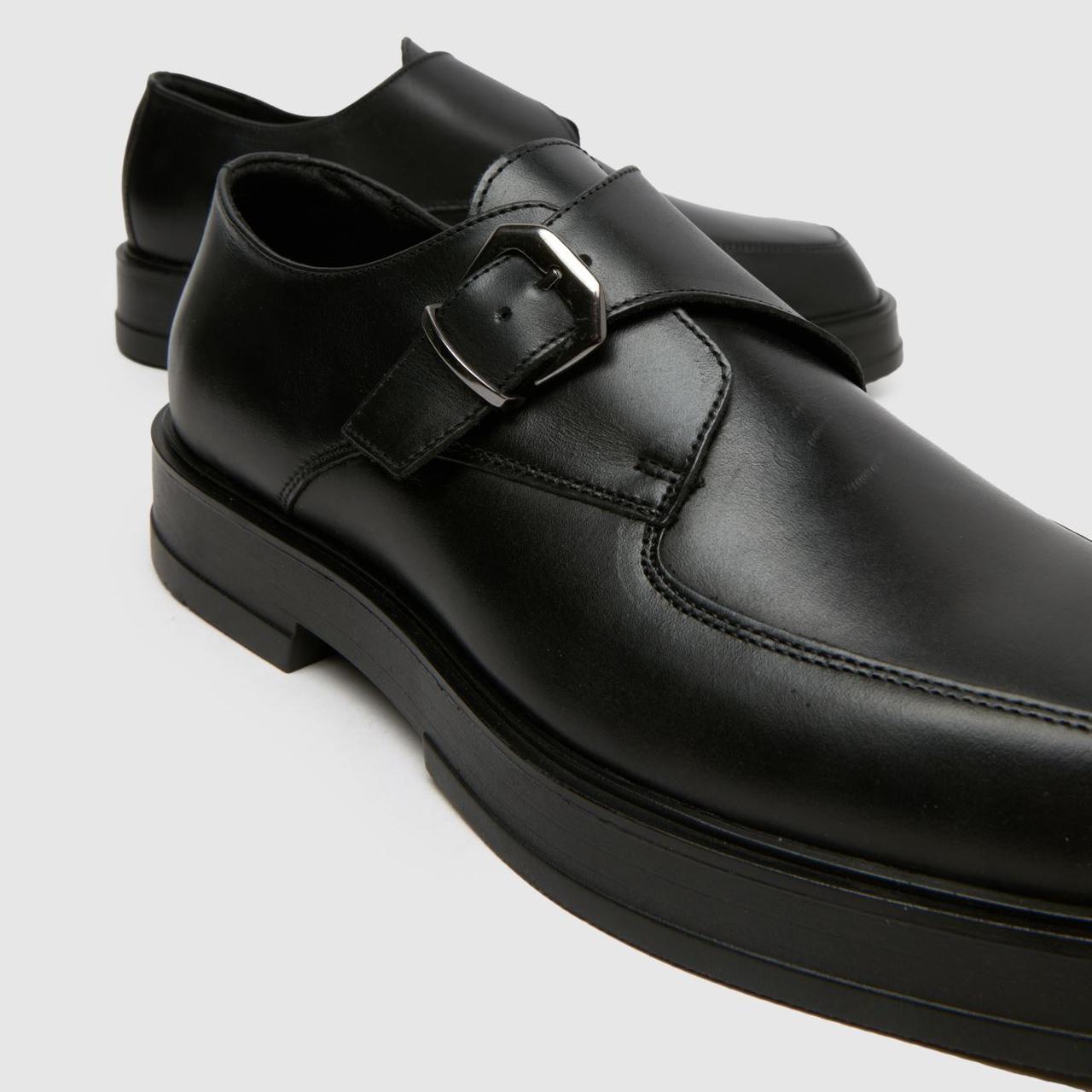 Rocco Leather Monk in Black