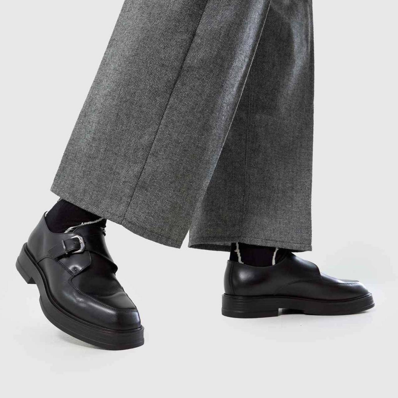Rocco Leather Monk in Black