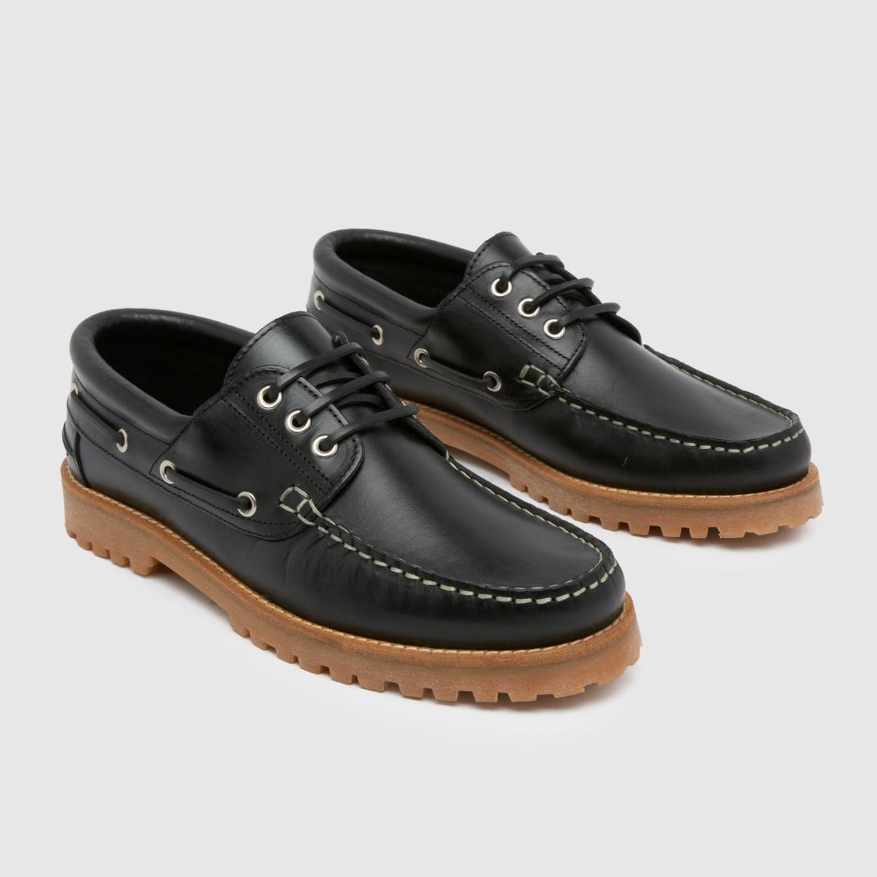 Princeton Leather Boat in Black