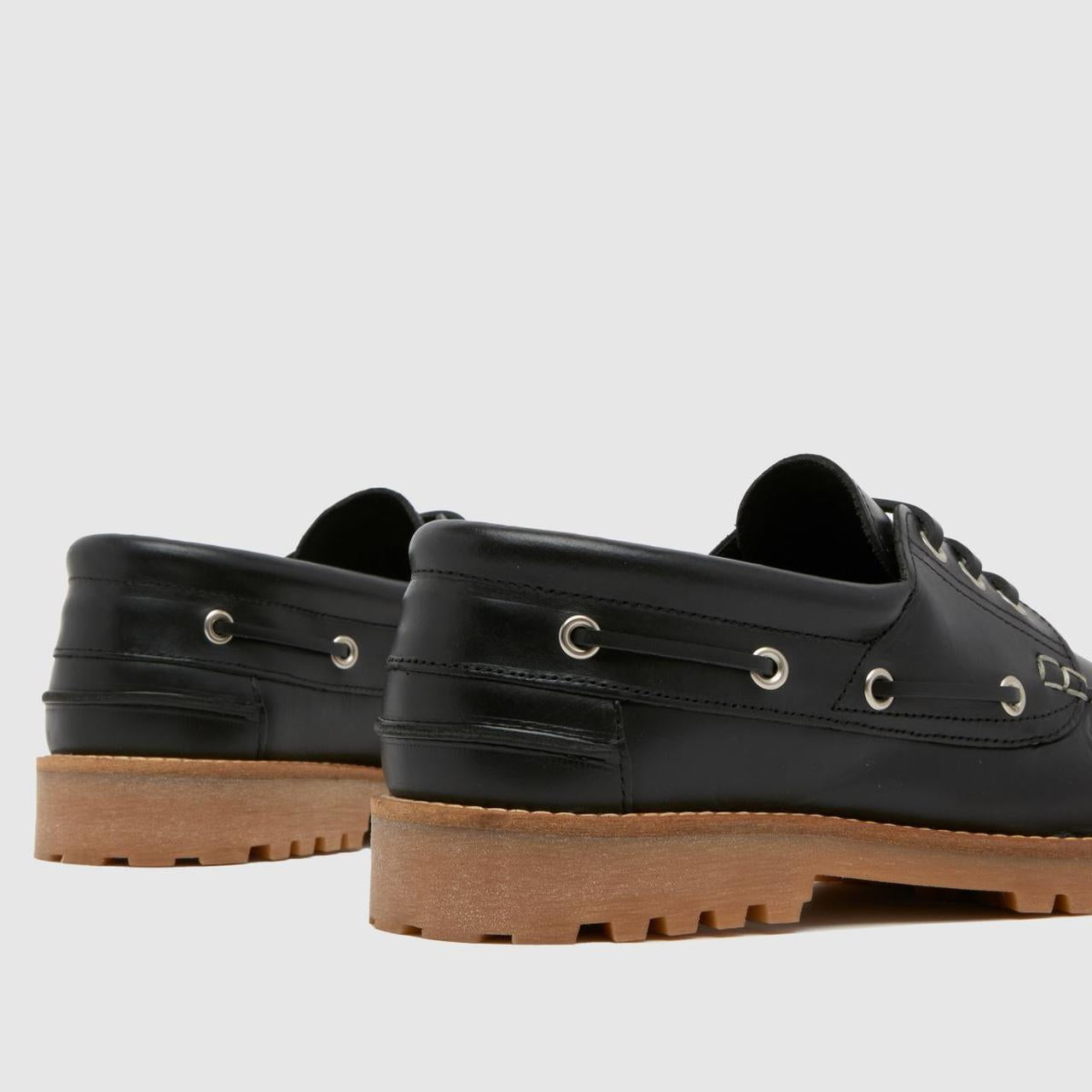 Princeton Leather Boat in Black