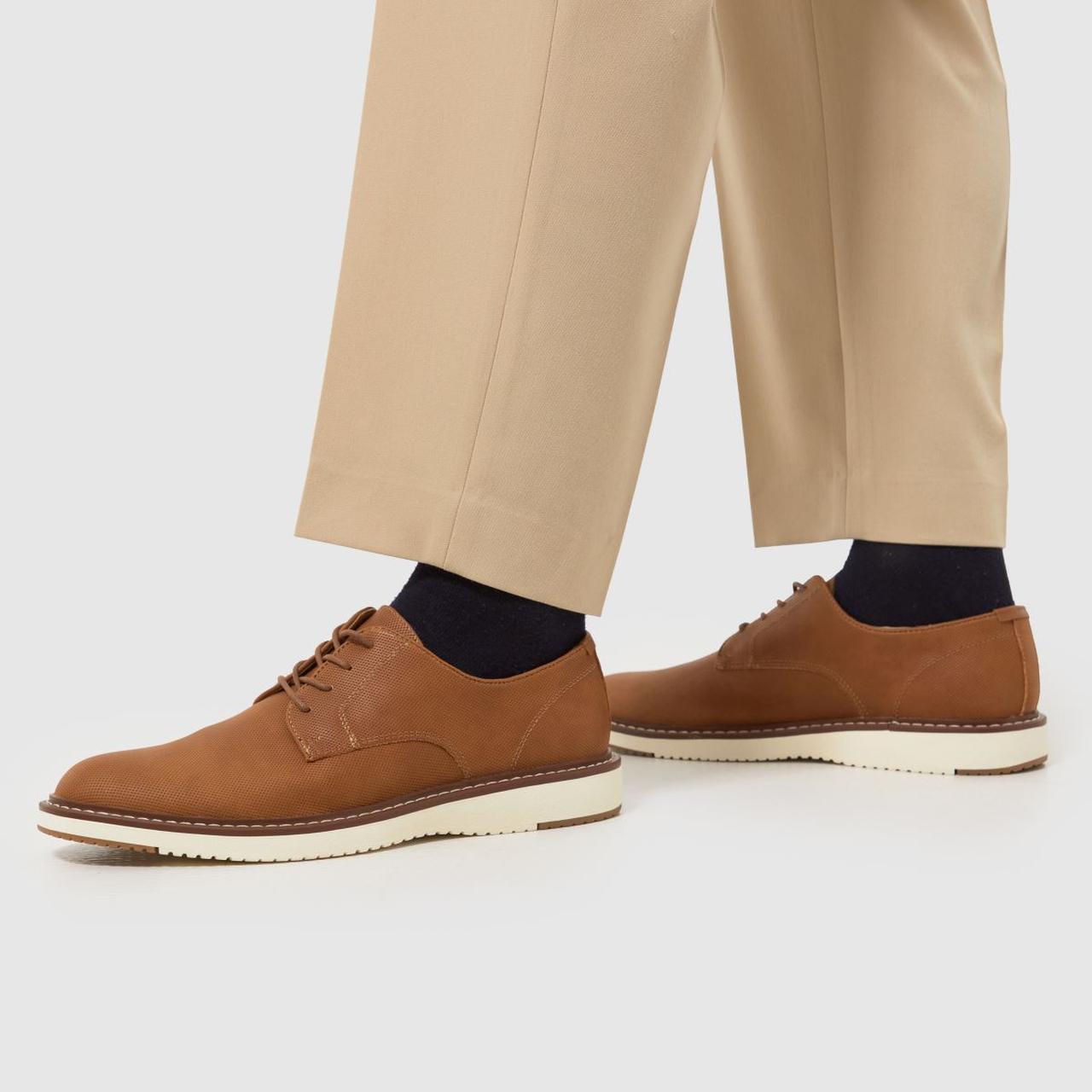 Pippin White Sole Derby in Tan
