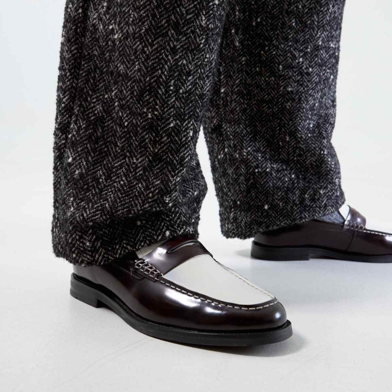 Richard Leather Loafer in Beige & Brown