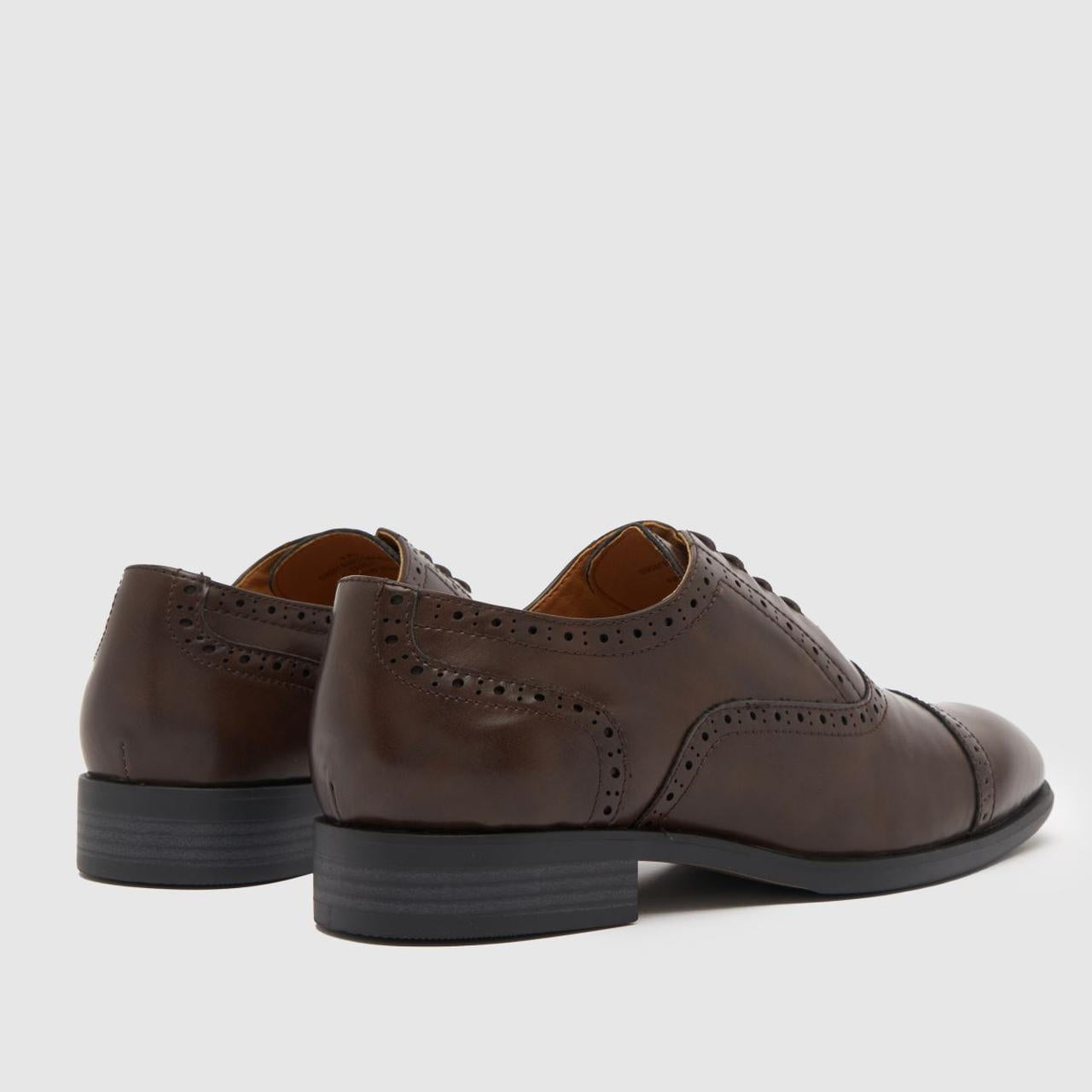 Ronan Square Toe Brogue in Brown
