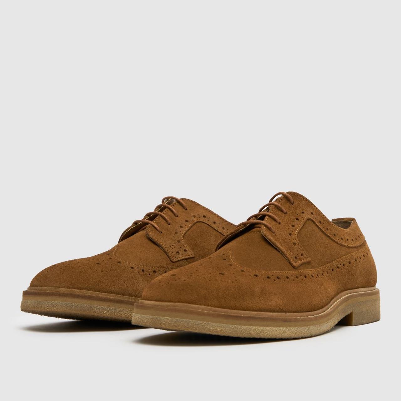 Orion Suede Brogue in Tan
