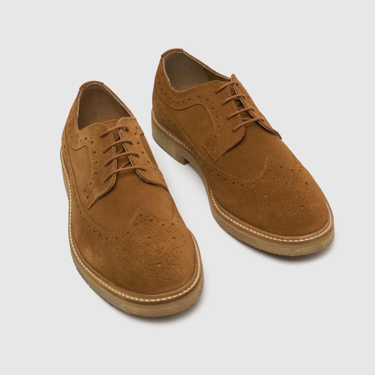 Orion Suede Brogue in Tan