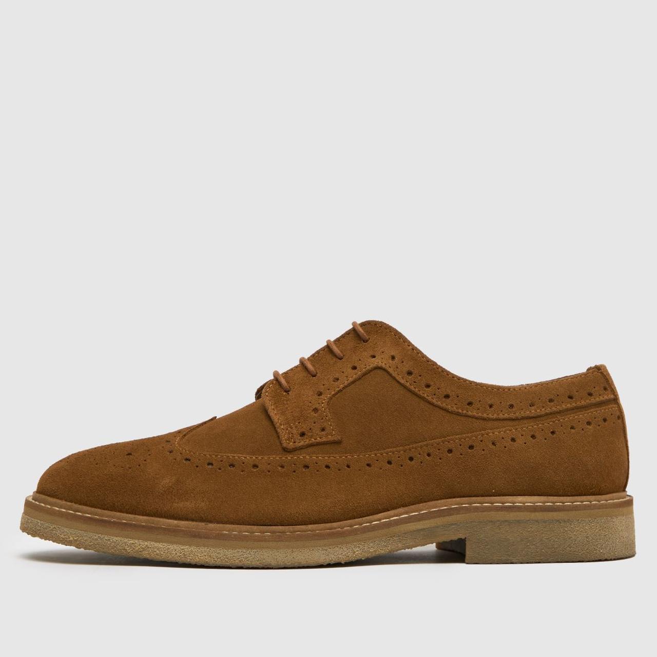 Orion Suede Brogue in Tan