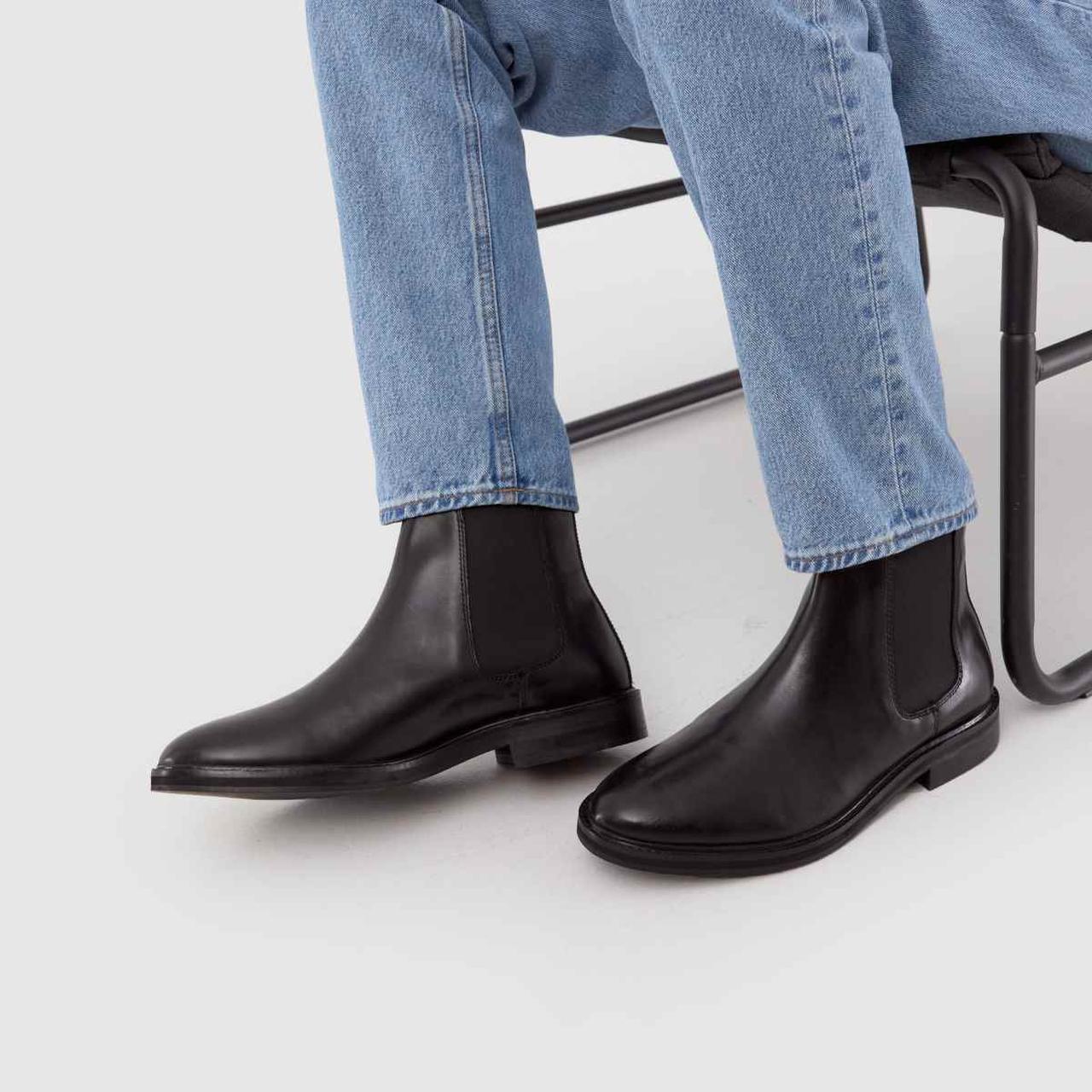 Dante Leather Chelsea in Black