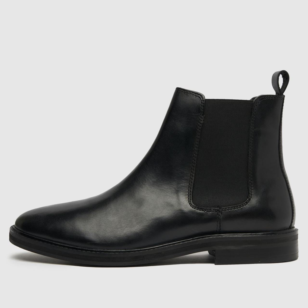 Dante Leather Chelsea in Black