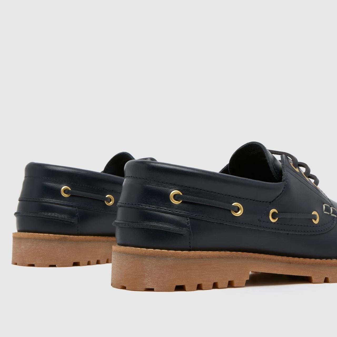 Princeton Leather Boat in Navy
