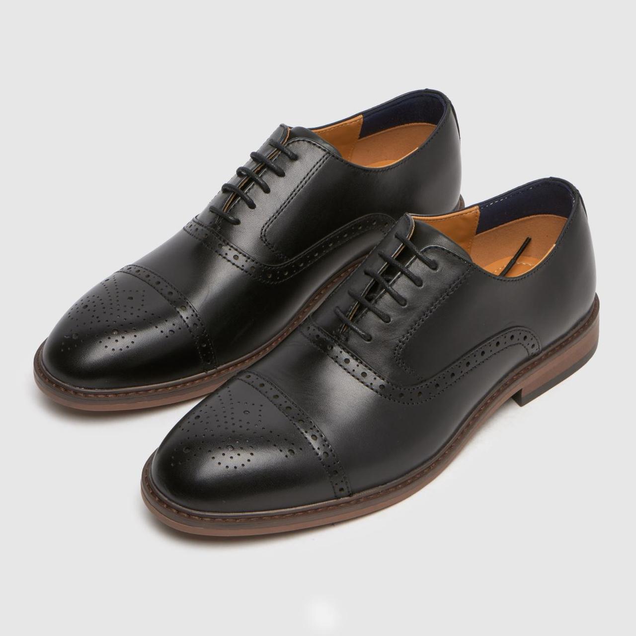 Raven Leather Brogue in Black