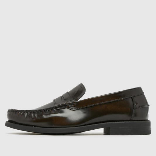 Reach Box Leather Loafer in Brown