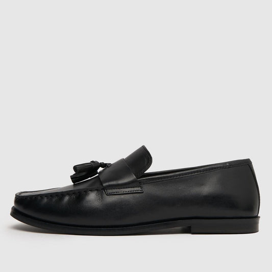 Rich Square Toe Loafer in Black