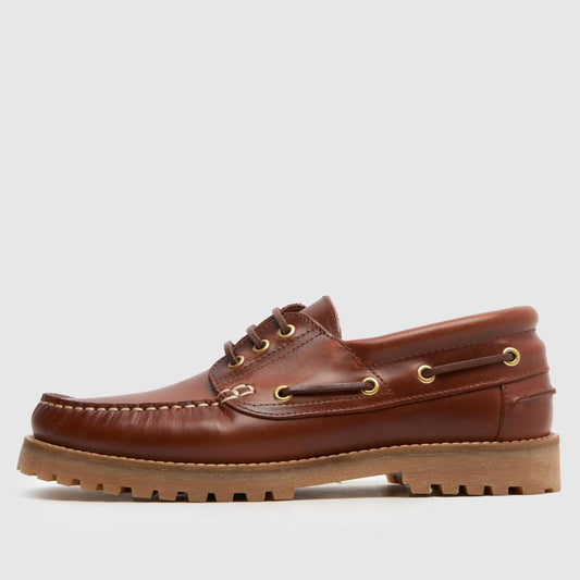 Princeton Leather Boat in Brown