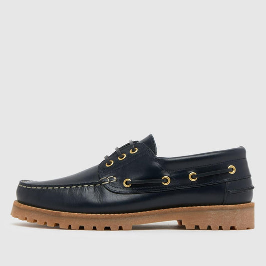 Princeton Leather Boat in Navy