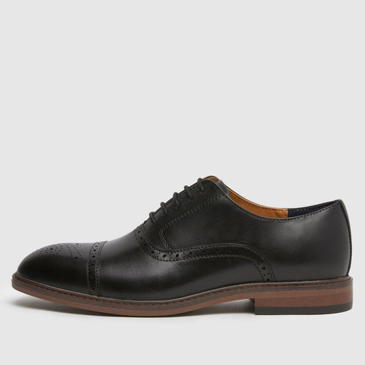 Raven Leather Brogue in Black