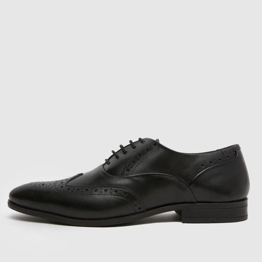 Row Leather Brogue in Black