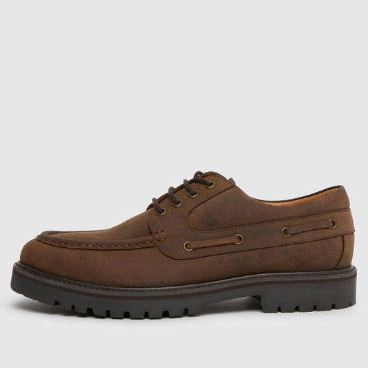 Patrick Leather Lace-Up in Brown